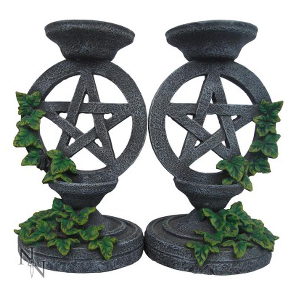 Nemesis Now - Aged Pentagram Bougeoir - Noir